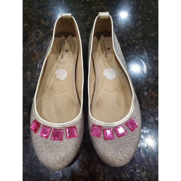 Bandolino Women's Gray Textile Upper Slip on Closed Toe Flats Shoes Size 8M - Picture 2 of 11